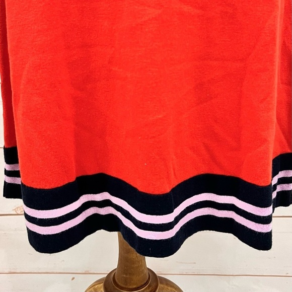 Boden Retro Trudy Stripe Bell Sleeve Wool Blend Mod Knit Sweater Scooter Dress - Picture 4 of 12